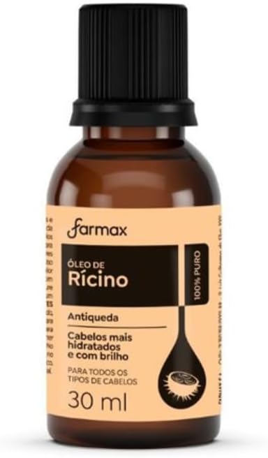 Óleo de Rícino Farmax para crescimento e brilho capilar