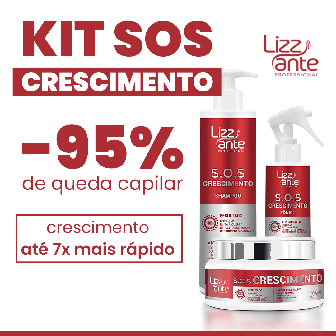 Kit S.O.S Crescimento com redução de 95% da queda capilar