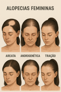 tipos de alopecia feminina